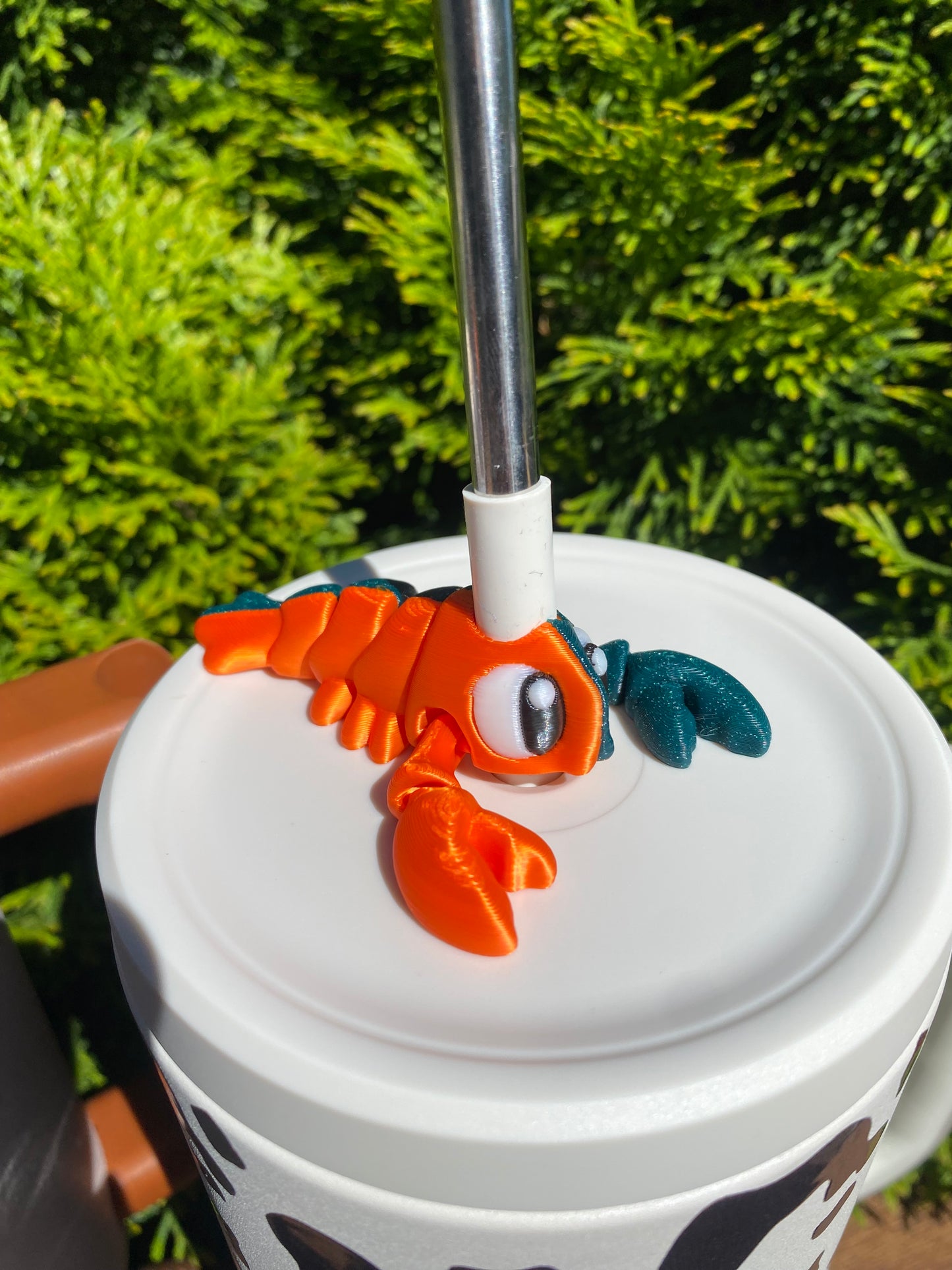 Lobster Straw Topper/ Charm for Stanely Tumblers and other 9.5mm Straws