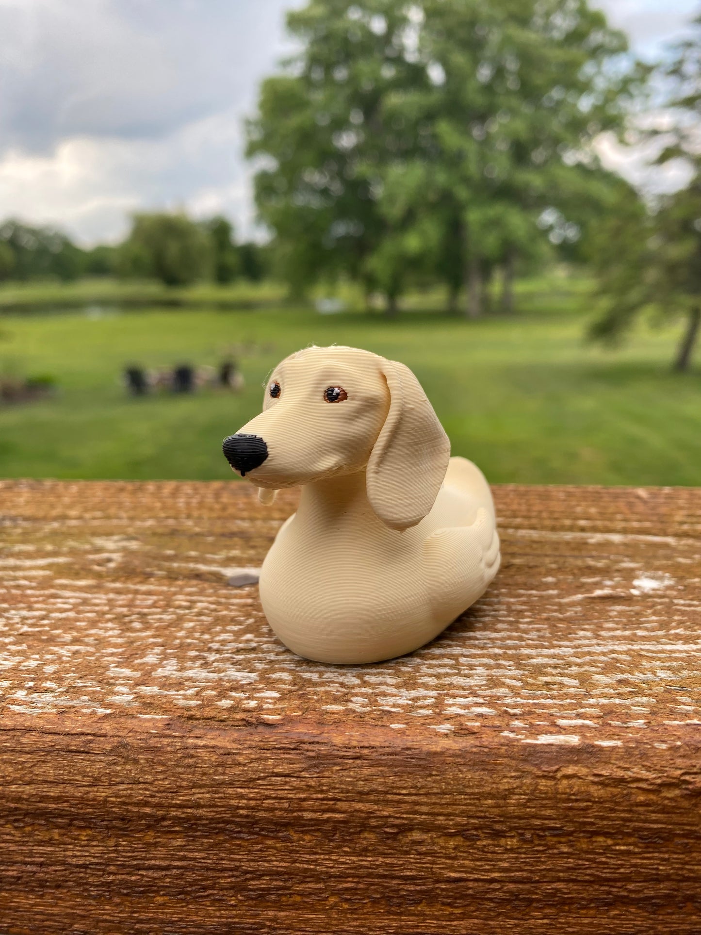 Dachshund Duck Miniature Figurine For Jeep Wrangler Dashboard 3D Printed