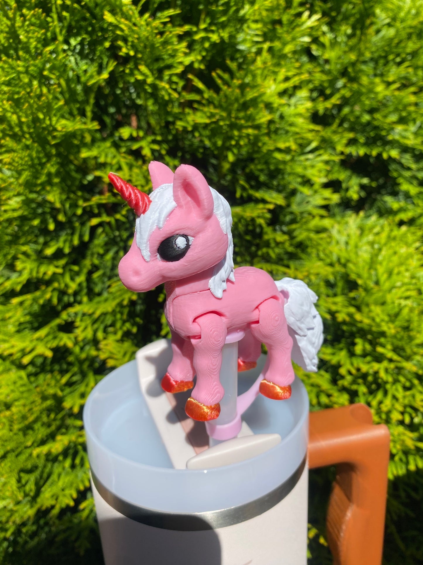 Unicorn Horse Straw Topper/ Charm for Stanely Tumblers and other 9.5mm Straws