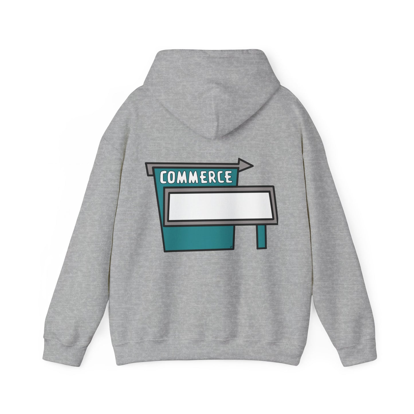 Commerce Drive-In Sign Unisex Hooded Sweatshirt Hoodie
