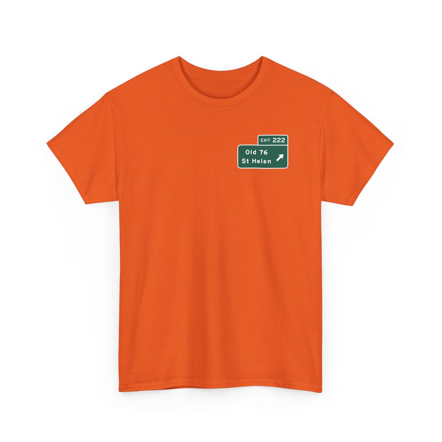 Old 76 St Helen Exit 222 Exit Sign Michigan Unisex Heavy Cotton Tee Shirt