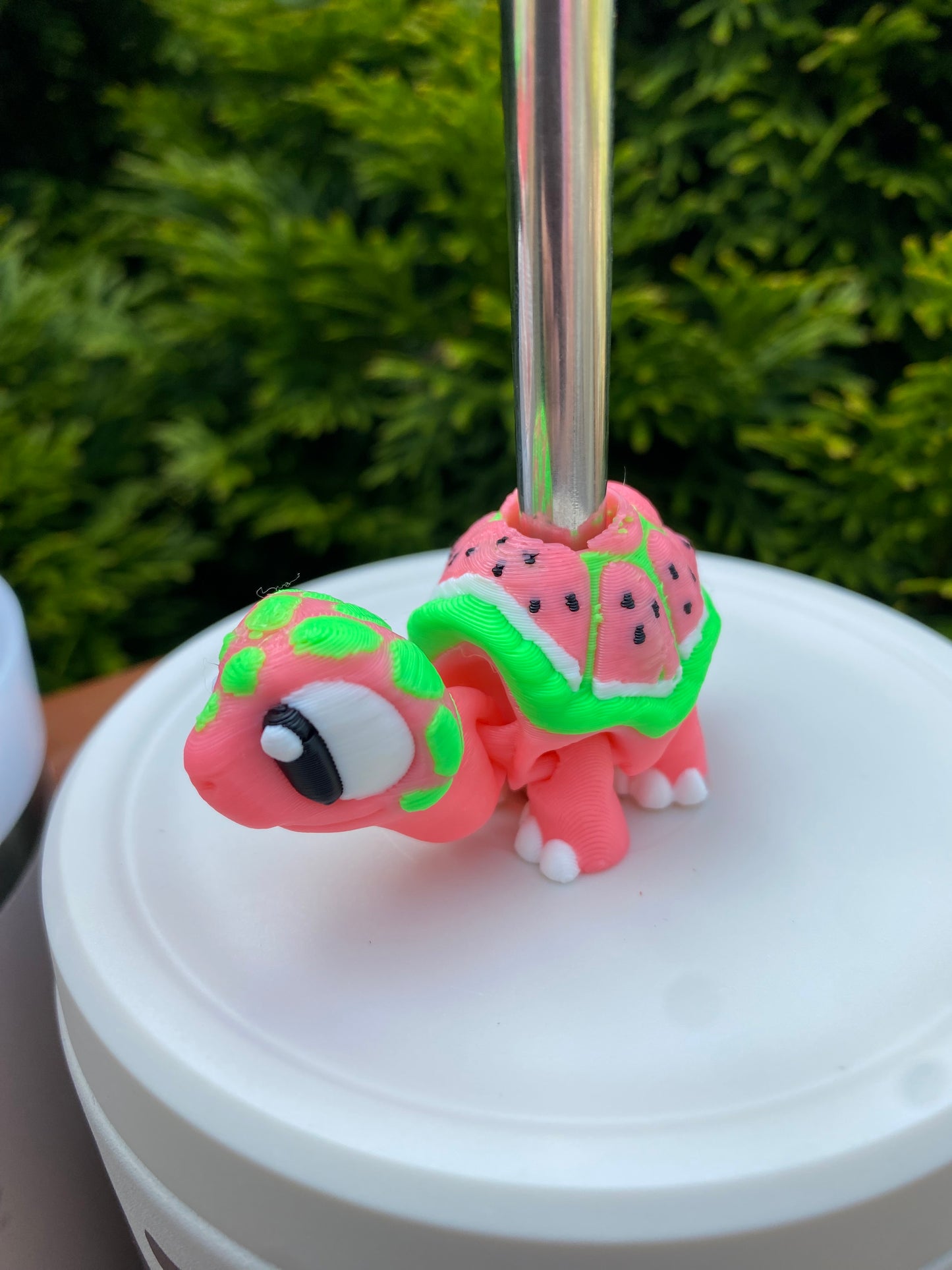 Tortoise Tumbler Toppers / Straw Charms for Stanley Tumblers or other 9.5mm Straws 3D Printed