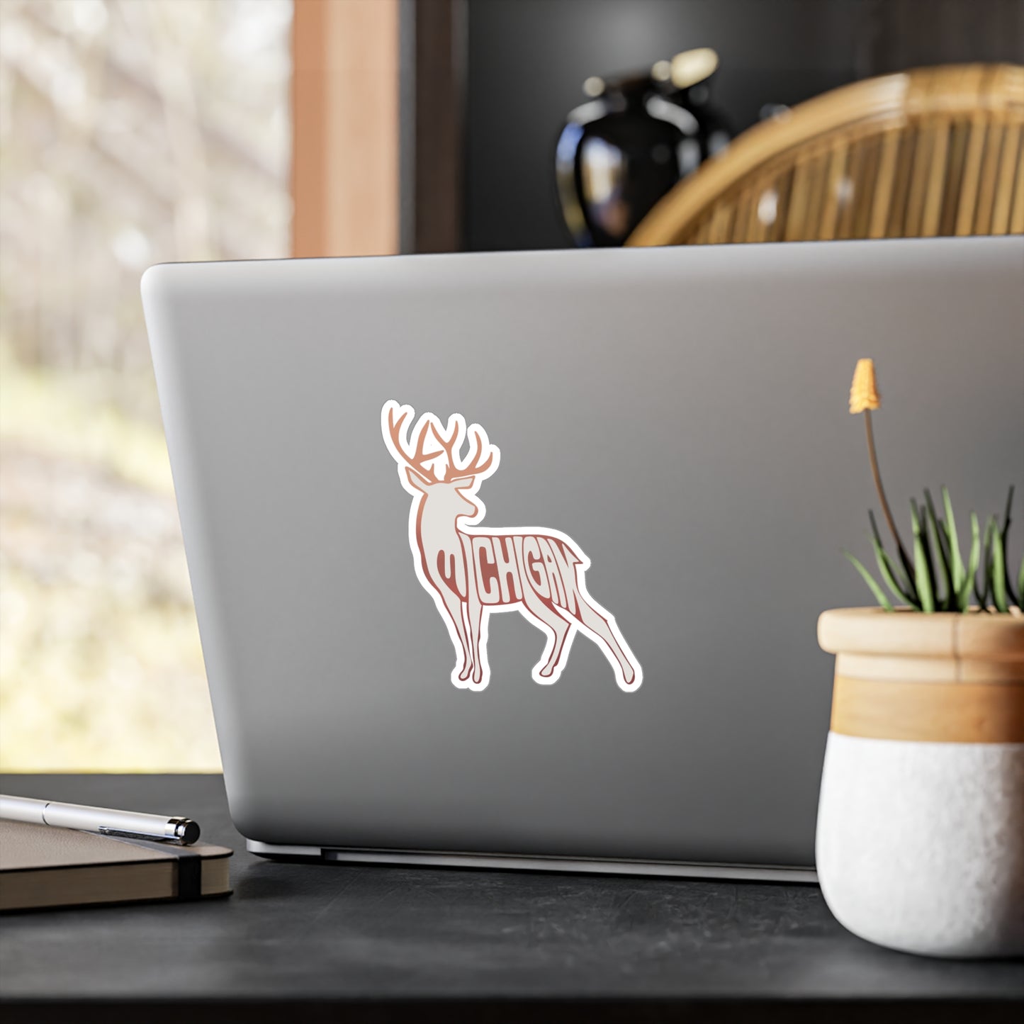 Michigan White Tail Deer Hunters Kiss-Cut Vinyl Decals