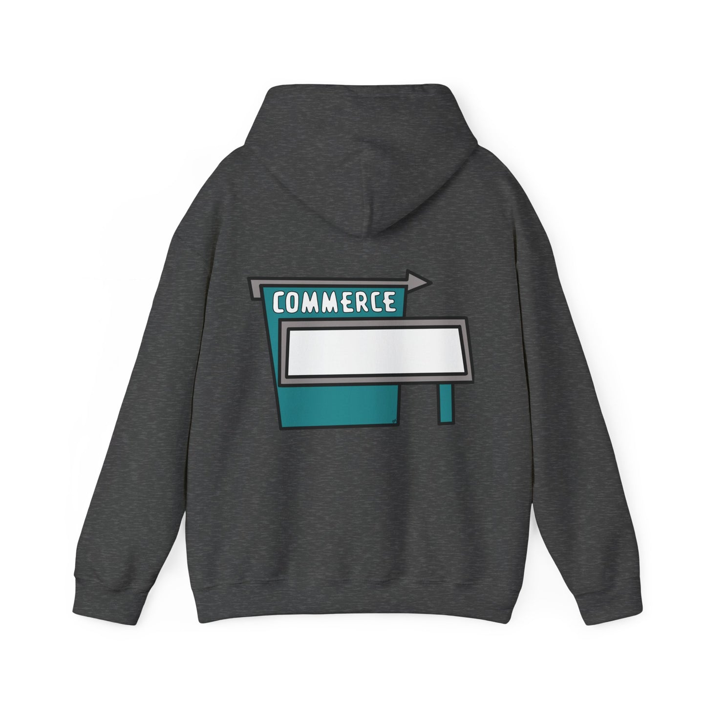 Commerce Drive-In Sign Unisex Hooded Sweatshirt Hoodie