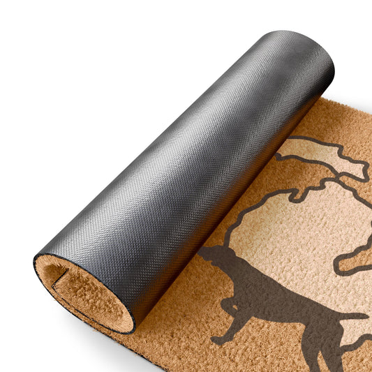 Ope, hope you like pointers GSP German Shorthaired Pointer Michigan Midwest Doormat