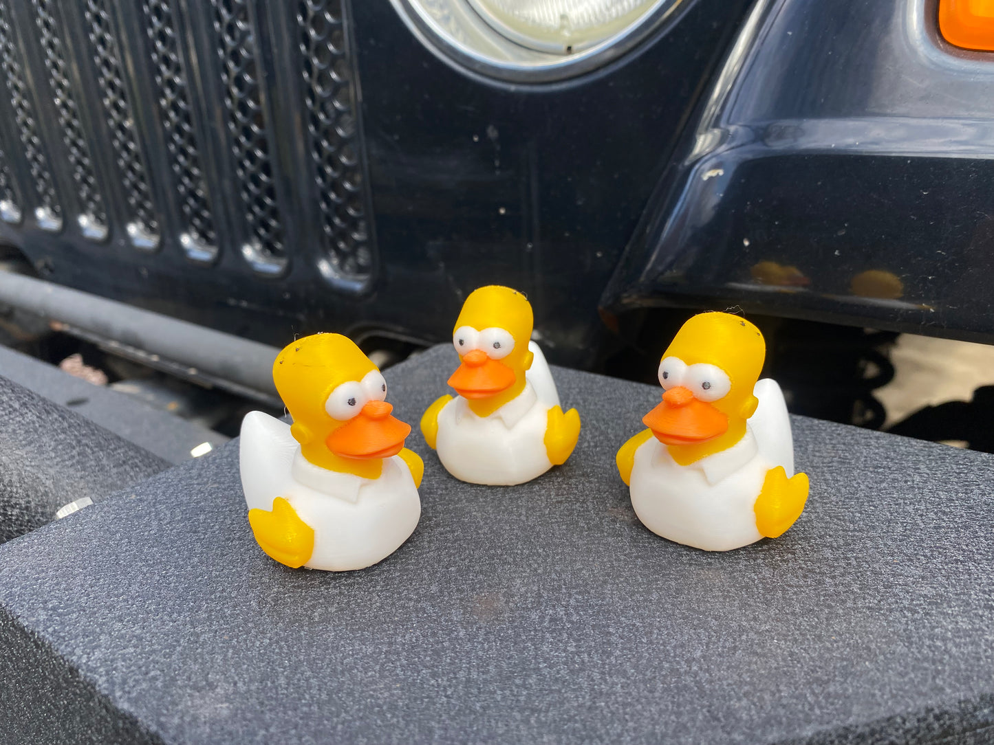 Homer Duck Miniature Figurine For Jeep Wrangler Dashboard