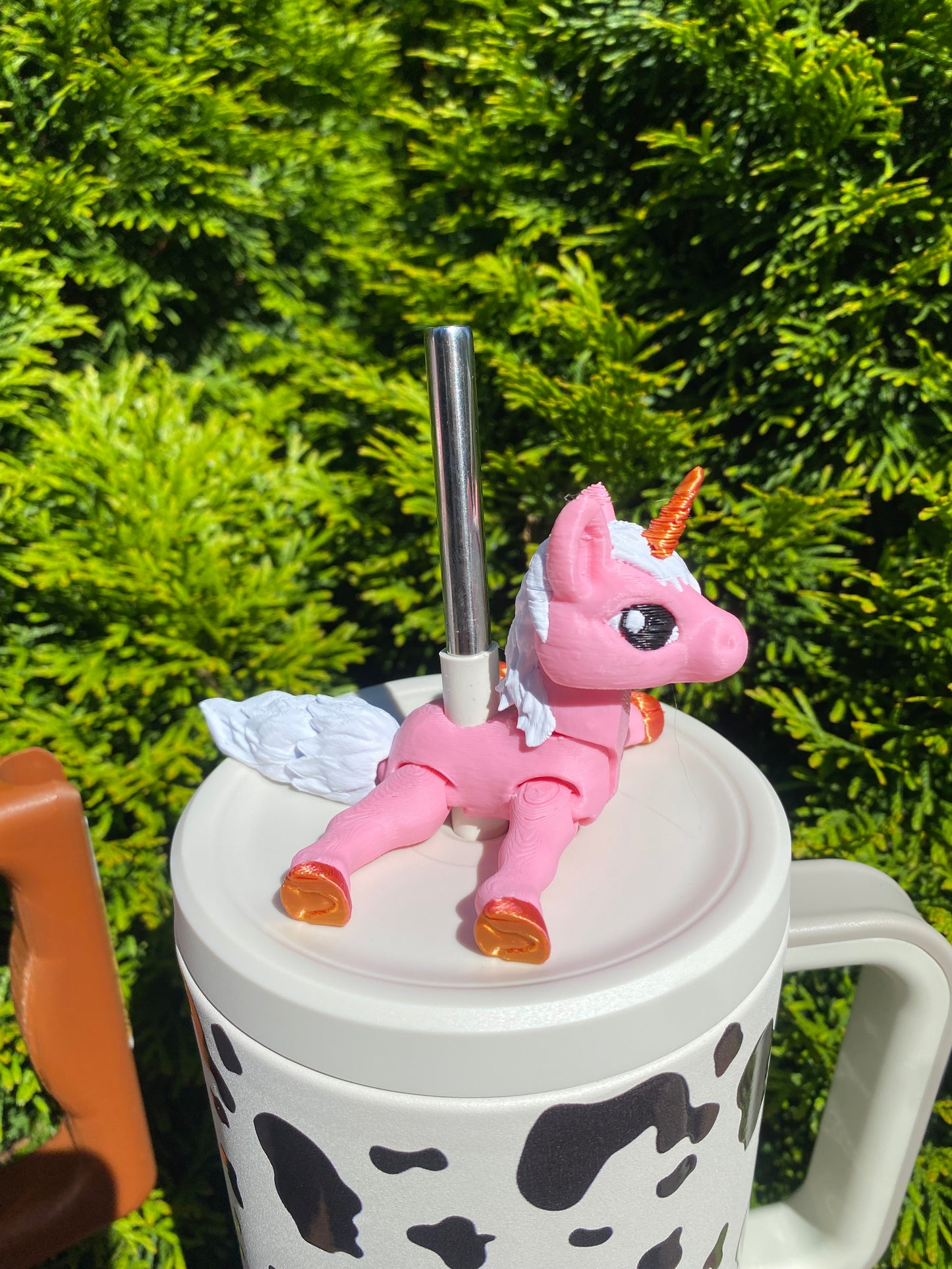 Unicorn Horse Straw Topper/ Charm for Stanely Tumblers and other 9.5mm Straws
