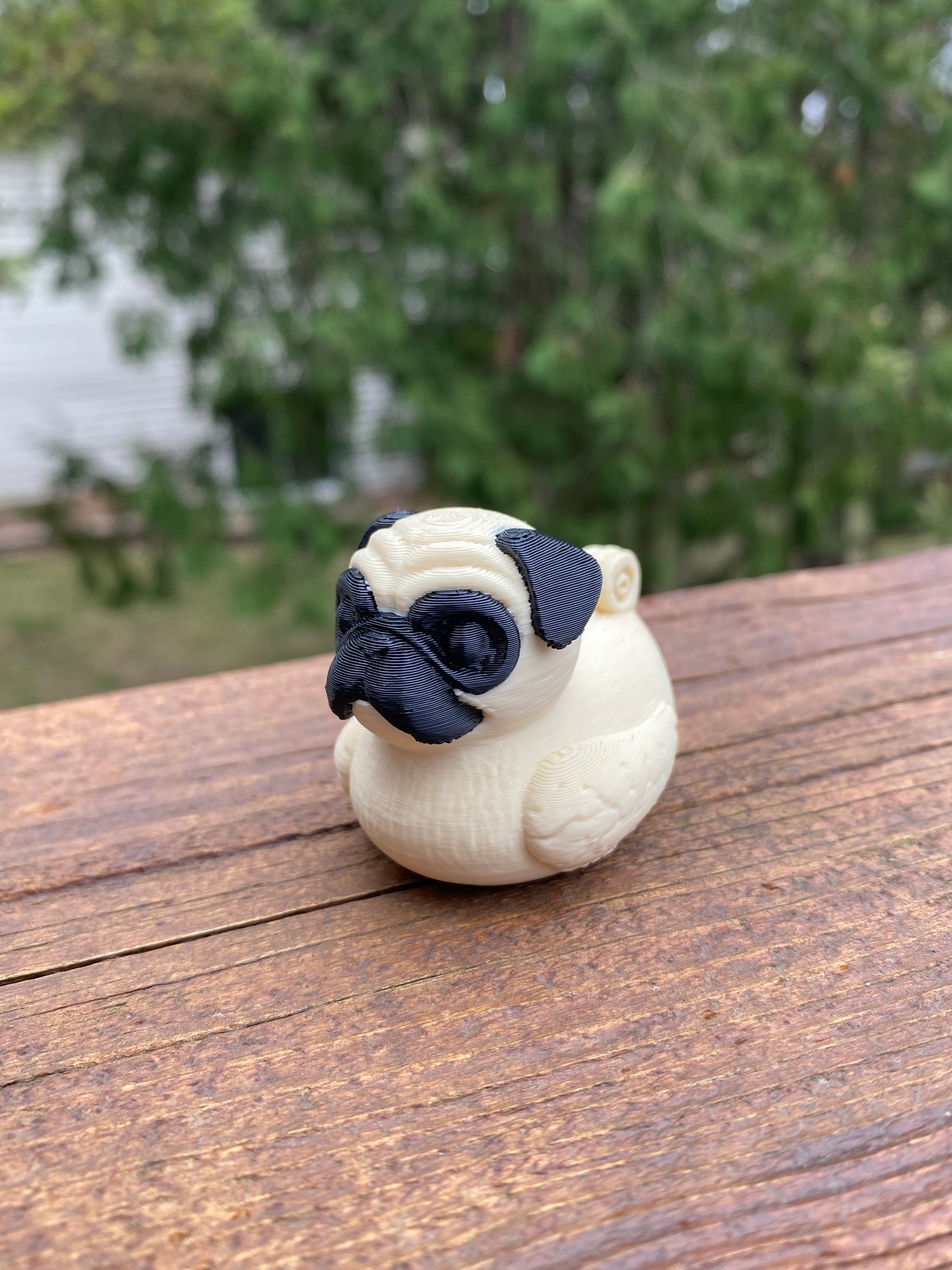 Pug Duck Miniature Figurine For Jeep Wrangler Dashboard