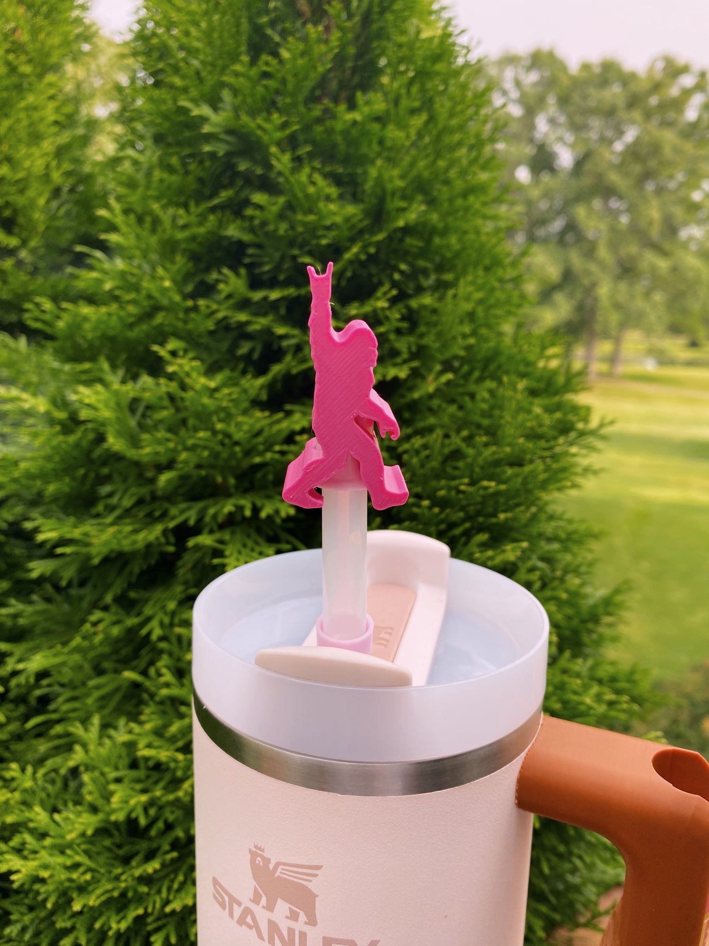 Sasquatch Big Foot Straw Toppers/ Charms for Stanley Tumblers and other 9.5mm Straws 3D Printed