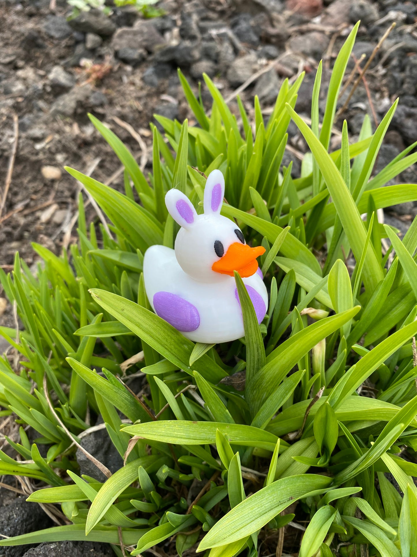 Easter Bunny Duck Miniature Figurine For Jeep Wrangler Dashboard