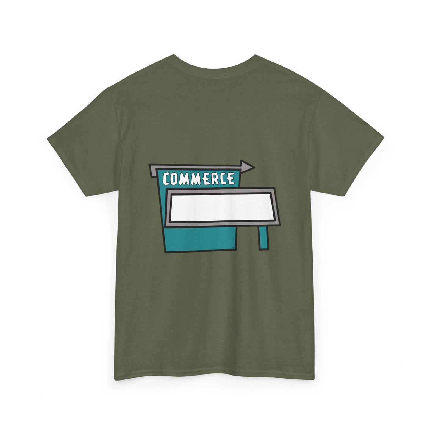 Commerce Drive-In Sign Unisex Heavy Cotton Tee Shirt