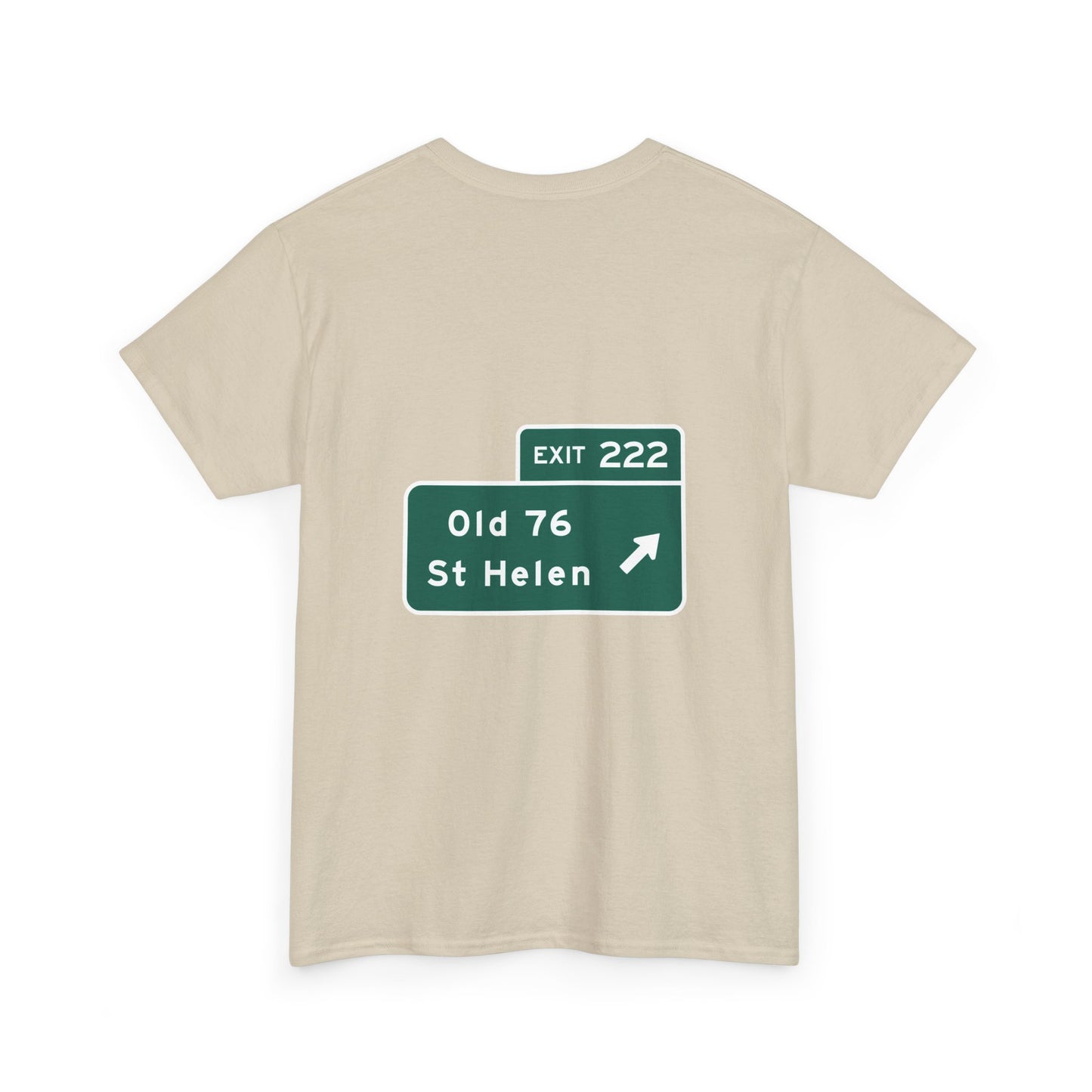 Old 76 St Helen Exit 222 Exit Sign Michigan Unisex Heavy Cotton Tee Shirt