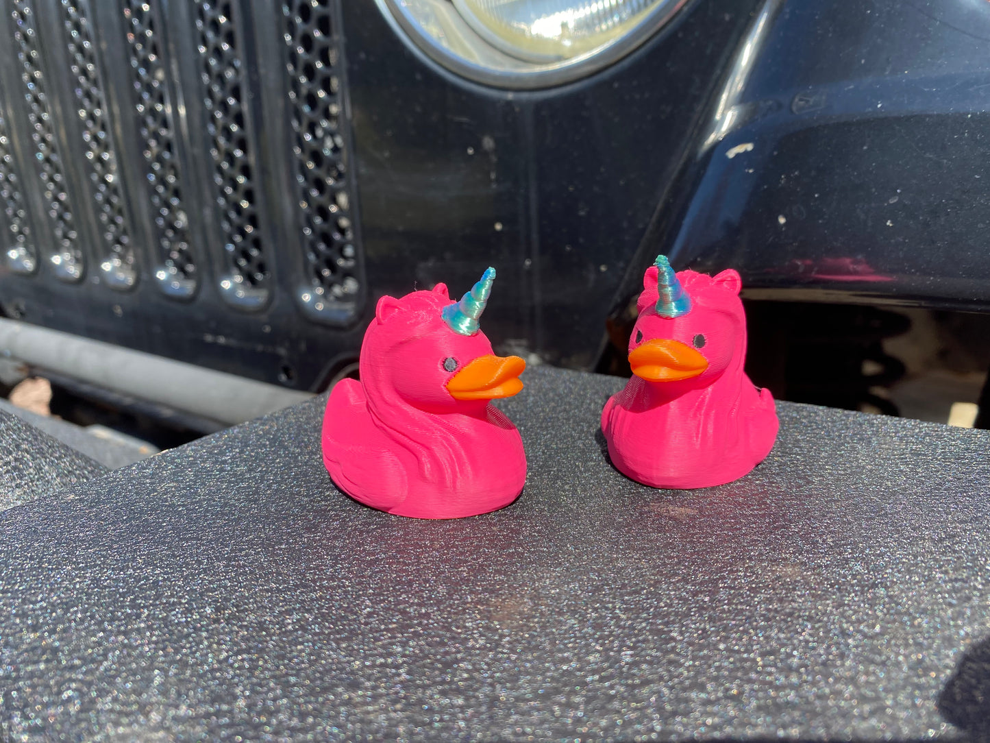 Unicorn Duck Miniature Figurine For Jeep Wrangler Dashboard