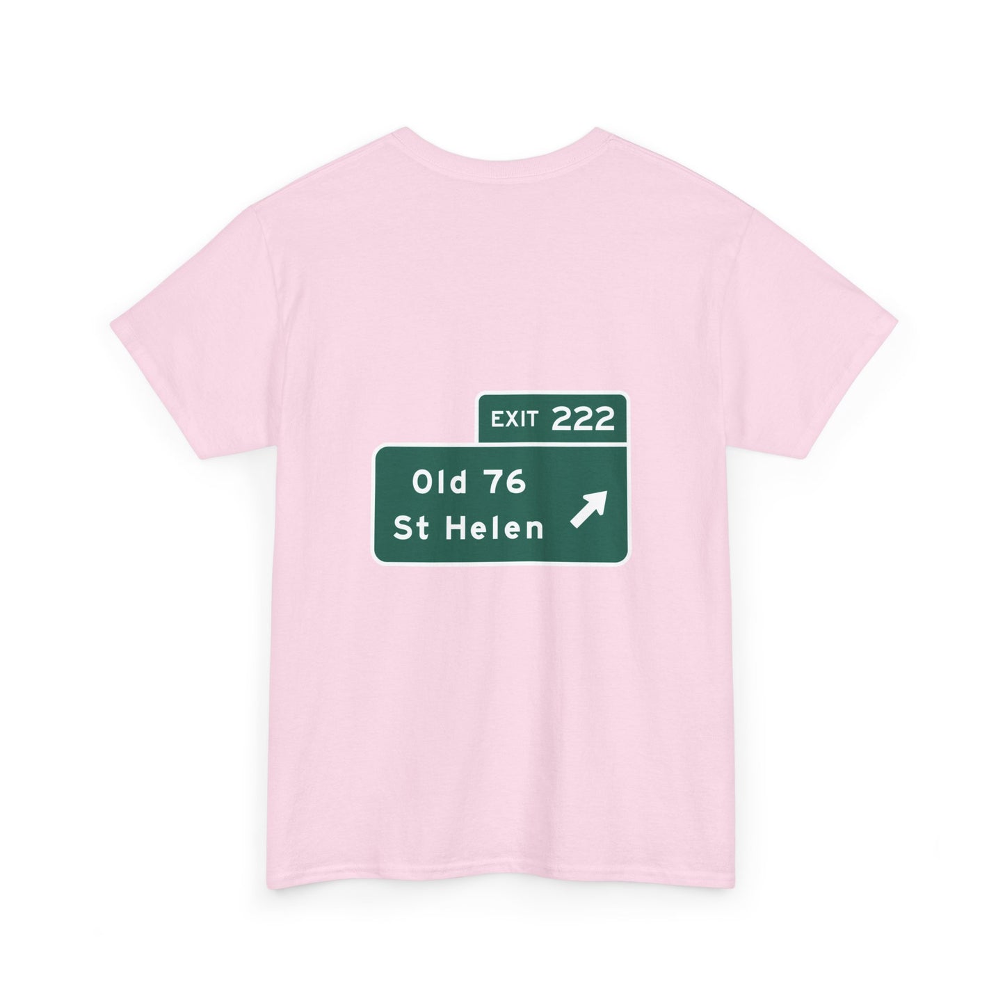 Old 76 St Helen Exit 222 Exit Sign Michigan Unisex Heavy Cotton Tee Shirt