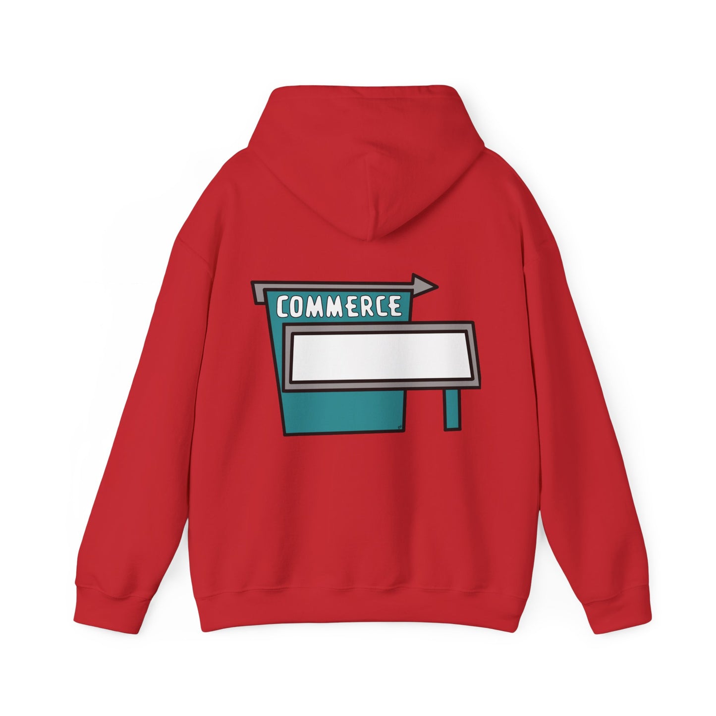 Commerce Drive-In Sign Unisex Hooded Sweatshirt Hoodie
