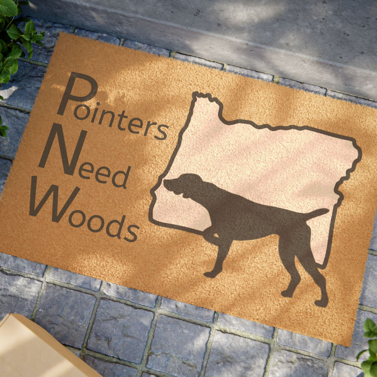 PNW Pointers Need Woods GSP German Shorthaired Pointer Oregon Doormat