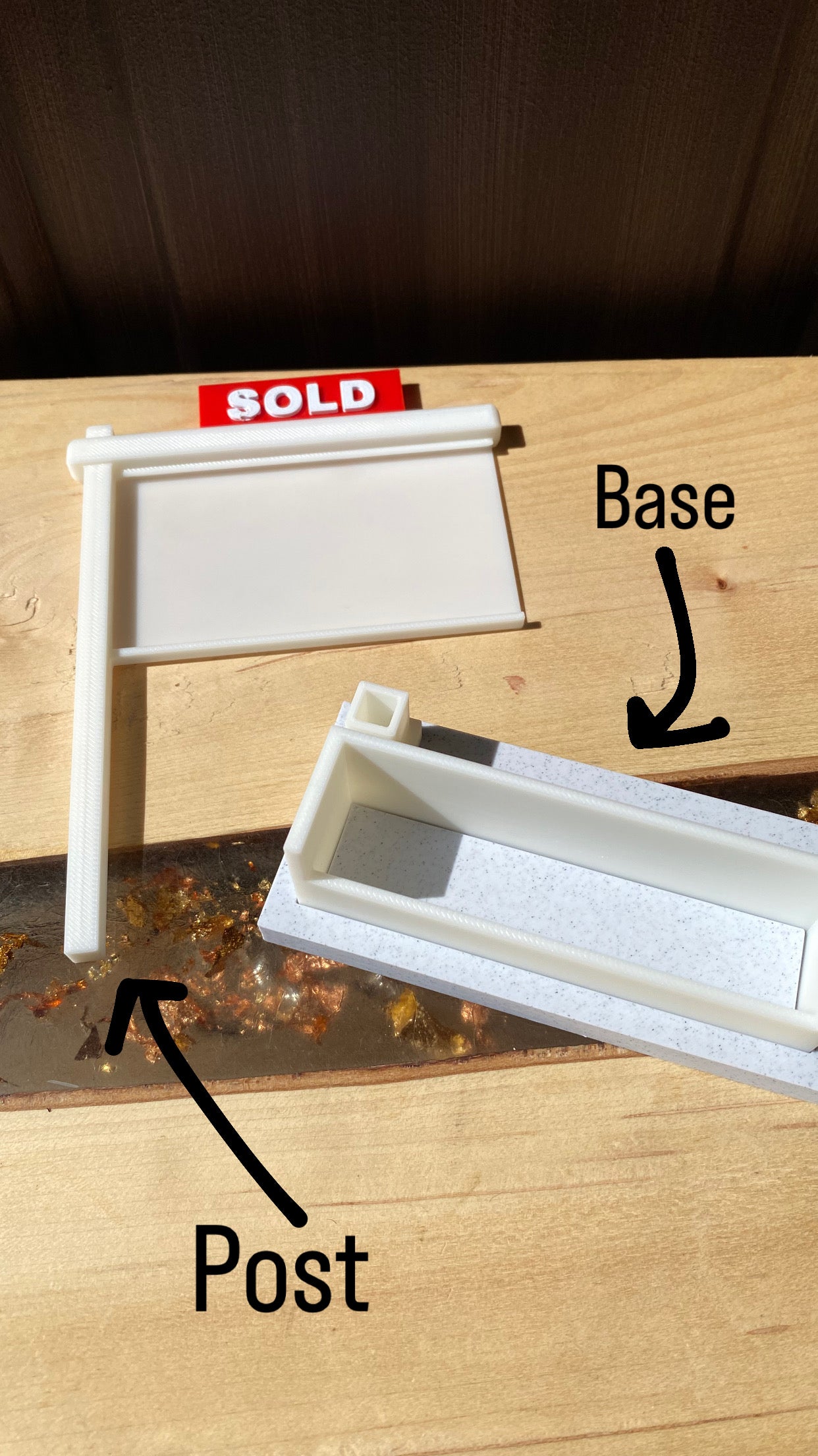 Realtor Sold Sign Business Card Holder