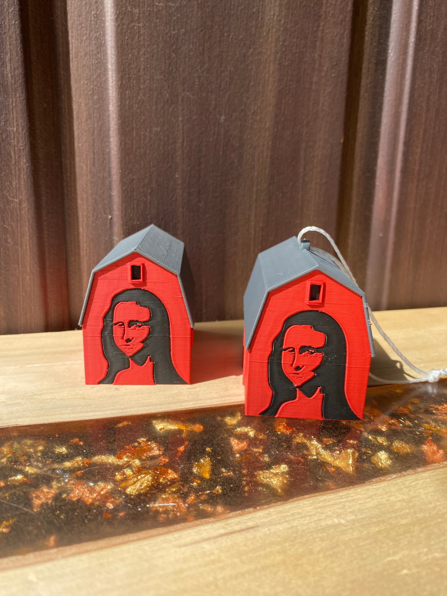 Mona Lisa Barn Haggerty Rd. West Bloomfield, Michigan Miniature Replica Desk/Tree Ornaments
