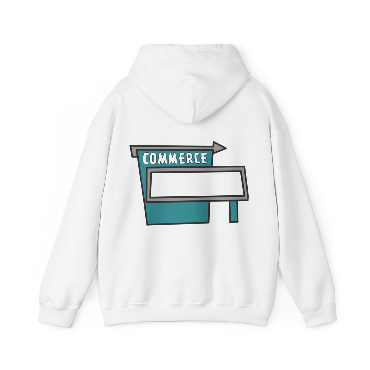 Commerce Drive-In Sign Unisex Hooded Sweatshirt Hoodie