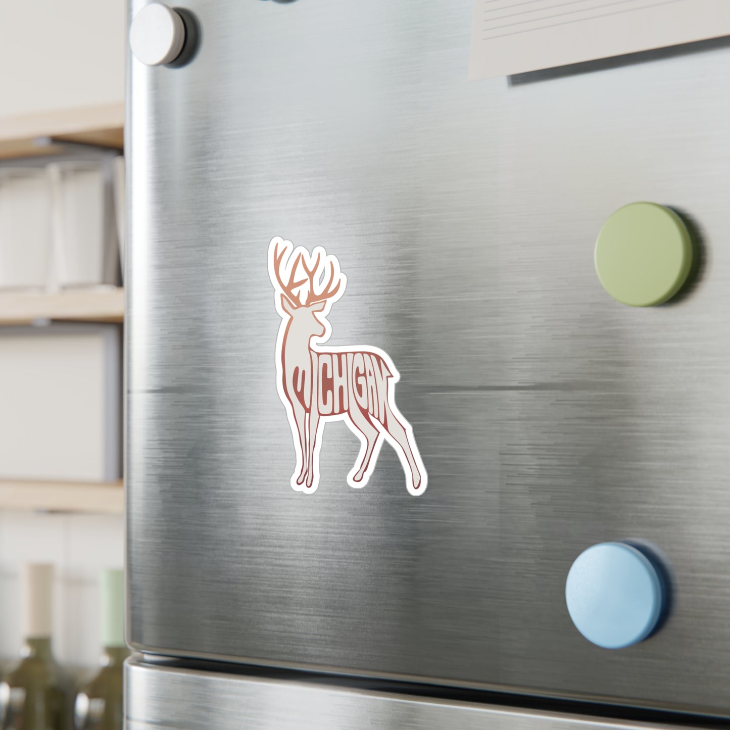 Michigan White Tail Deer Hunters Kiss-Cut Vinyl Decals