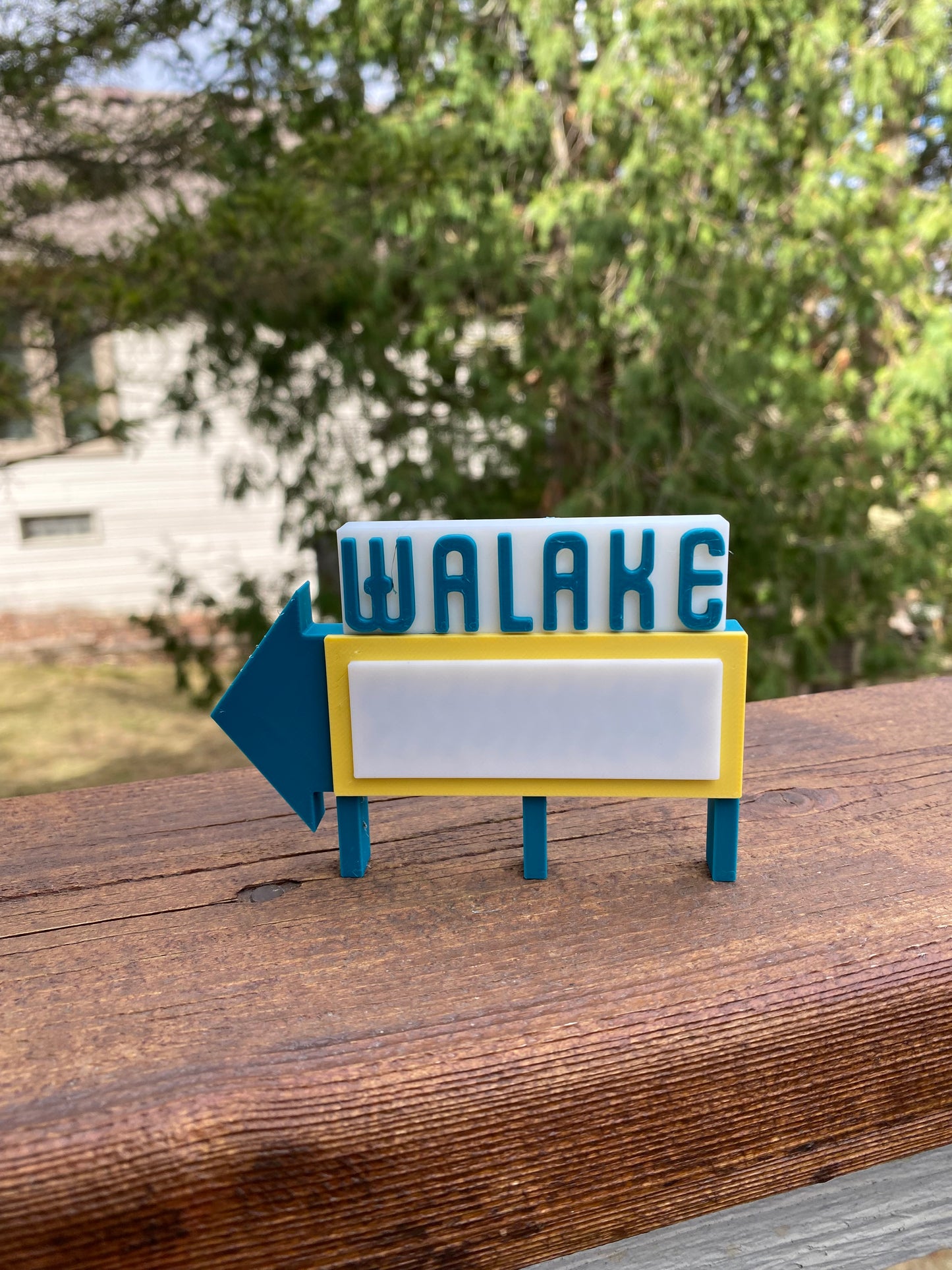 Walake Drive-In Sign Miniature Desk/ Shelf and Christmas Tree Ornaments Walled Lake, Michigan