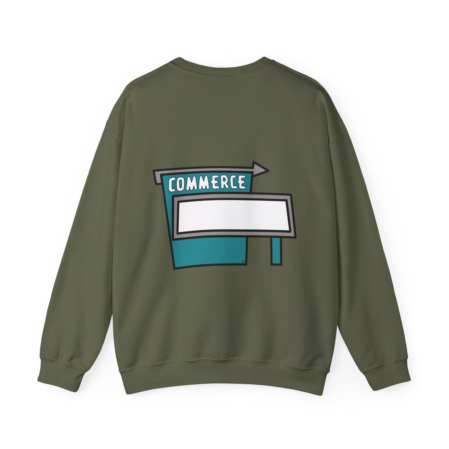 Commerce Drive-In Sign Crewneck Unisex Sweatshirt