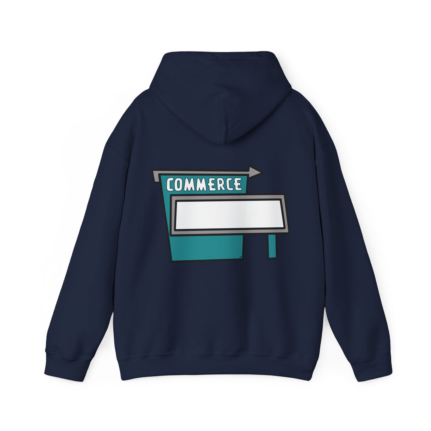 Commerce Drive-In Sign Unisex Hooded Sweatshirt Hoodie