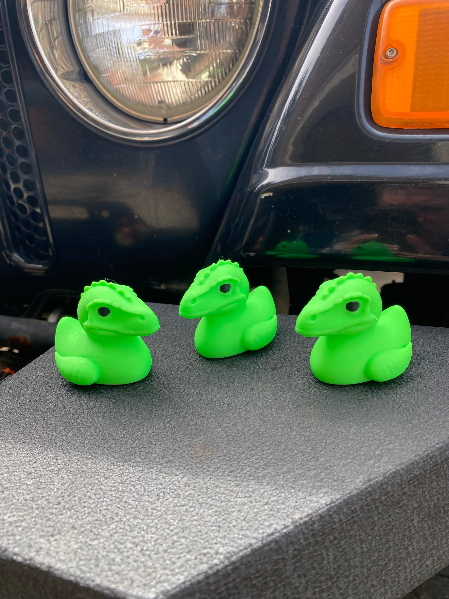 Dinosaur Duck Miniature Figurine For Jeep Wrangler Dashboard T-Rex, Triceratops, Brontosaurus, Pterodactyl