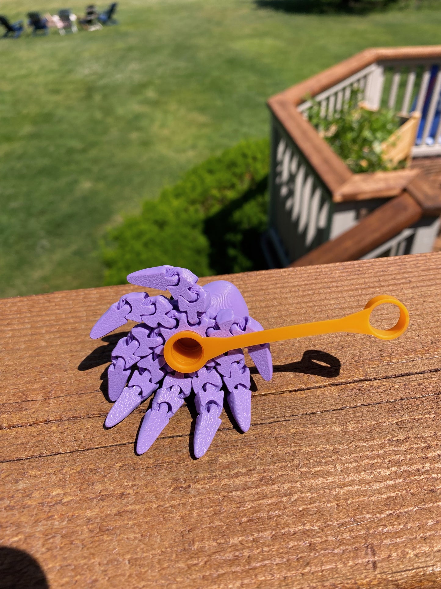 Articulated Purple Octopus Sea Life Ocean Inspired Straw Topper/ Charm for Stanely Tumblers and other 9.5mm Straws