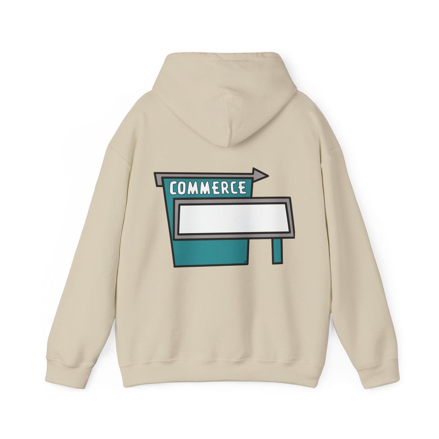 Commerce Drive-In Sign Unisex Hooded Sweatshirt Hoodie