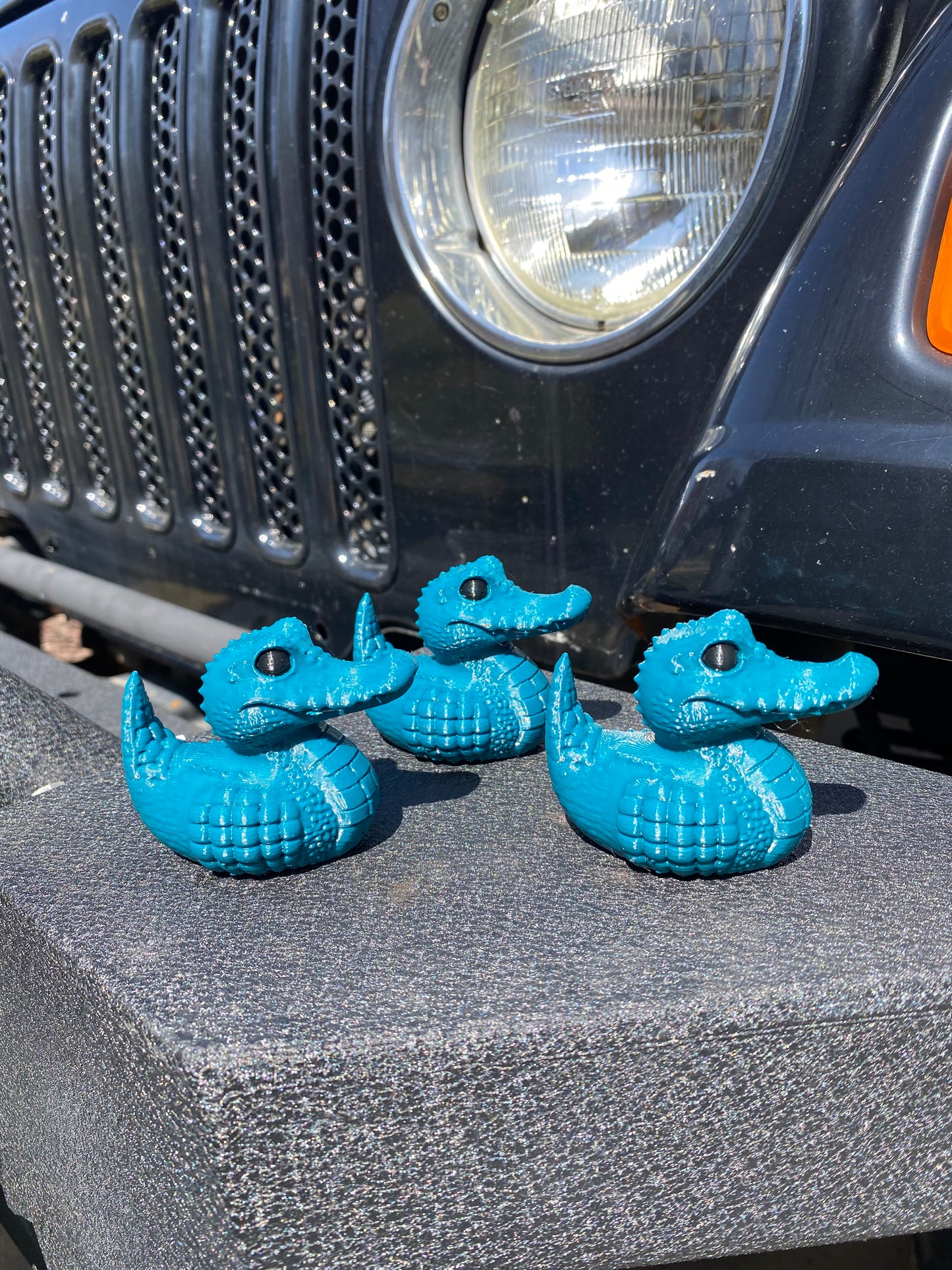 Alligator Croc Duck Miniature Figurine For Jeep Wrangler Dashboard