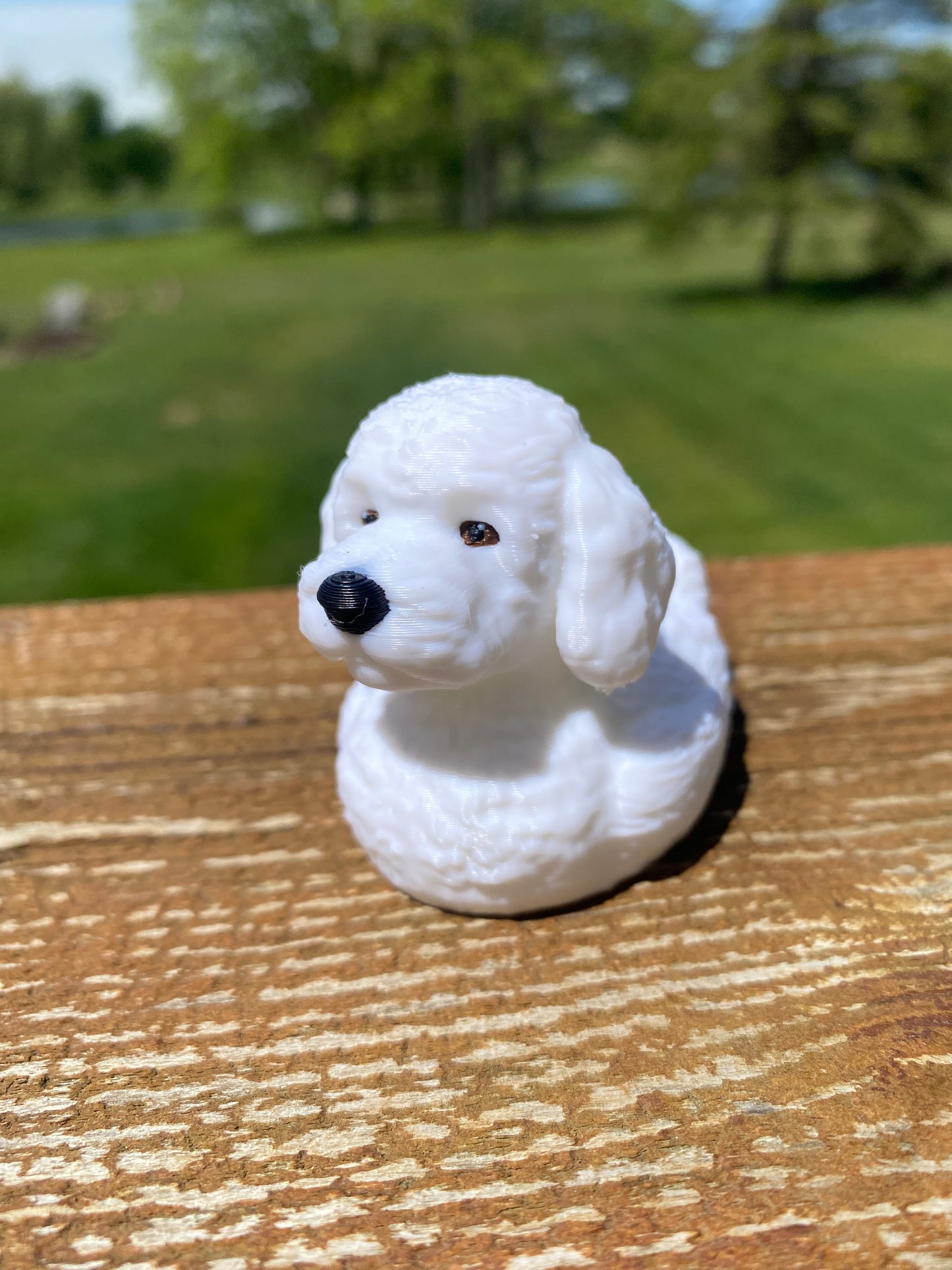 Goldendoodle Duck Miniature Figurine For Jeep Wrangler Dashboard 3D Printed