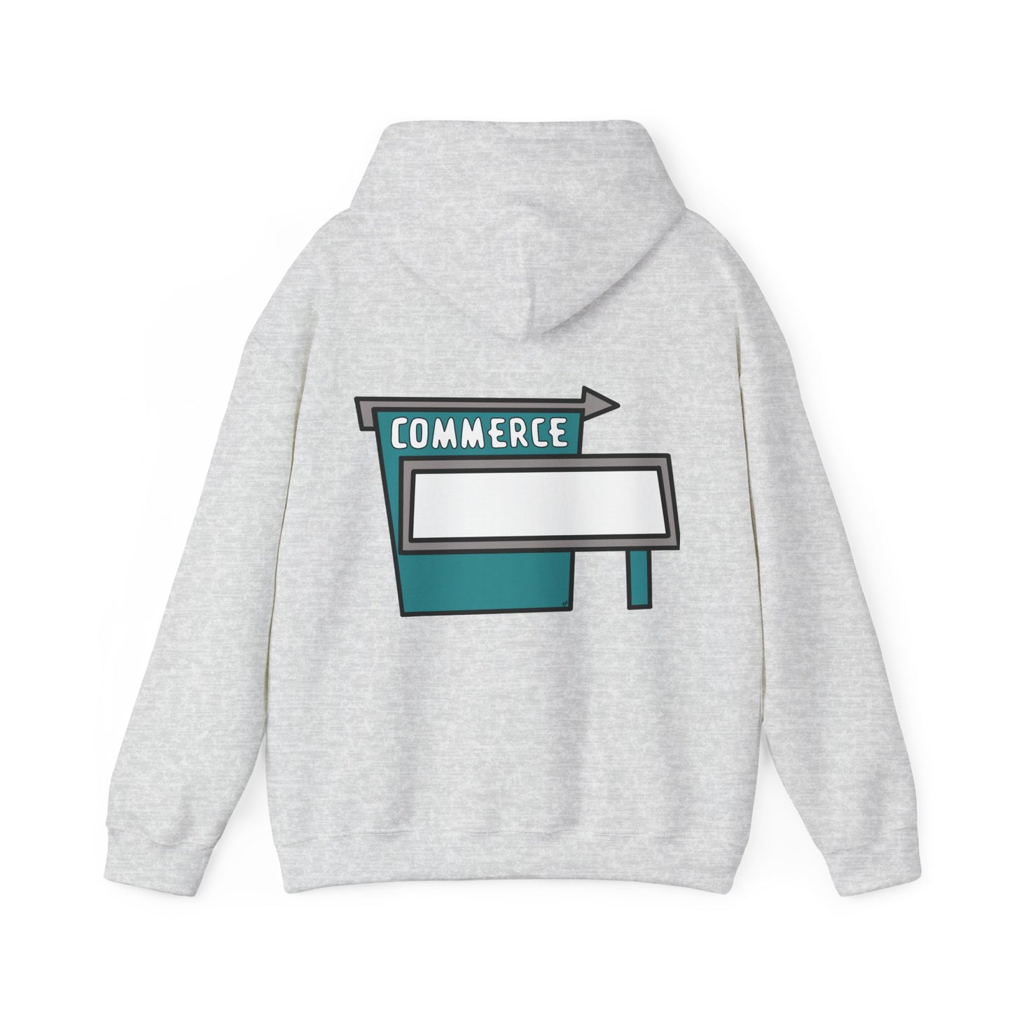 Commerce Drive-In Sign Unisex Hooded Sweatshirt Hoodie
