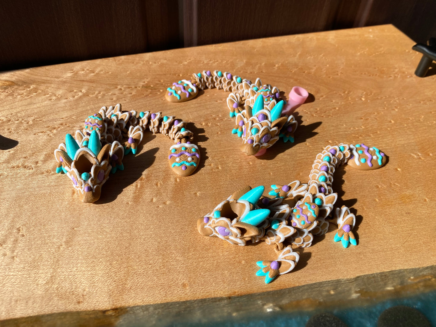 Easter Egg Sugar Cookie Dragon Straw Buddies Charm Topper For Stanley Tumbler Straws Or Other 9.5m Straws