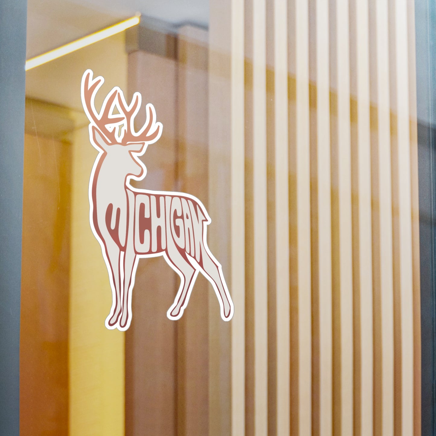 Michigan White Tail Deer Hunters Kiss-Cut Vinyl Decals