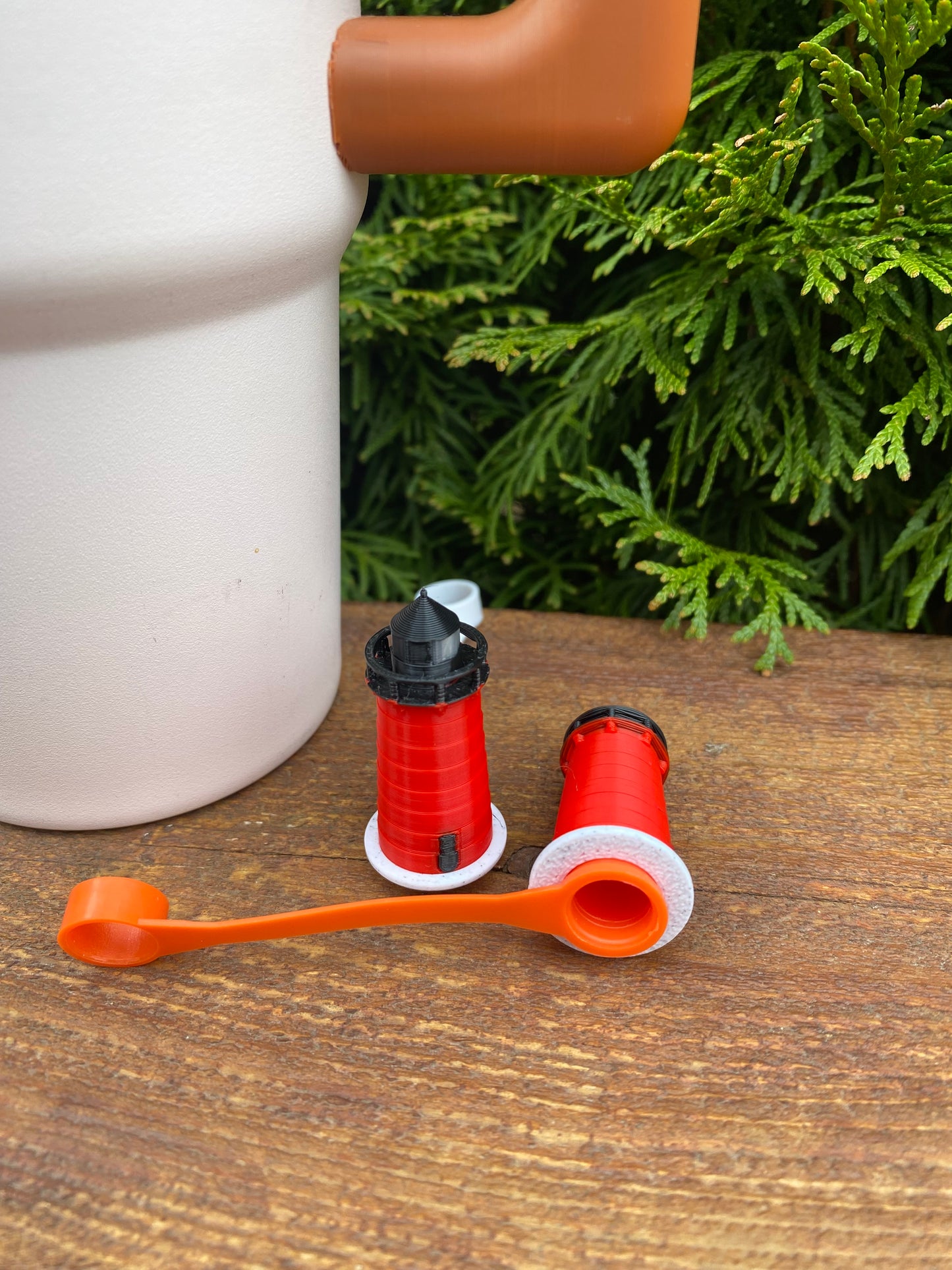 South Haven Lighthouse South Haven, Michigan Straw Topper/ Charm for Stanely Tumblers and other 9.5mm Strawsv