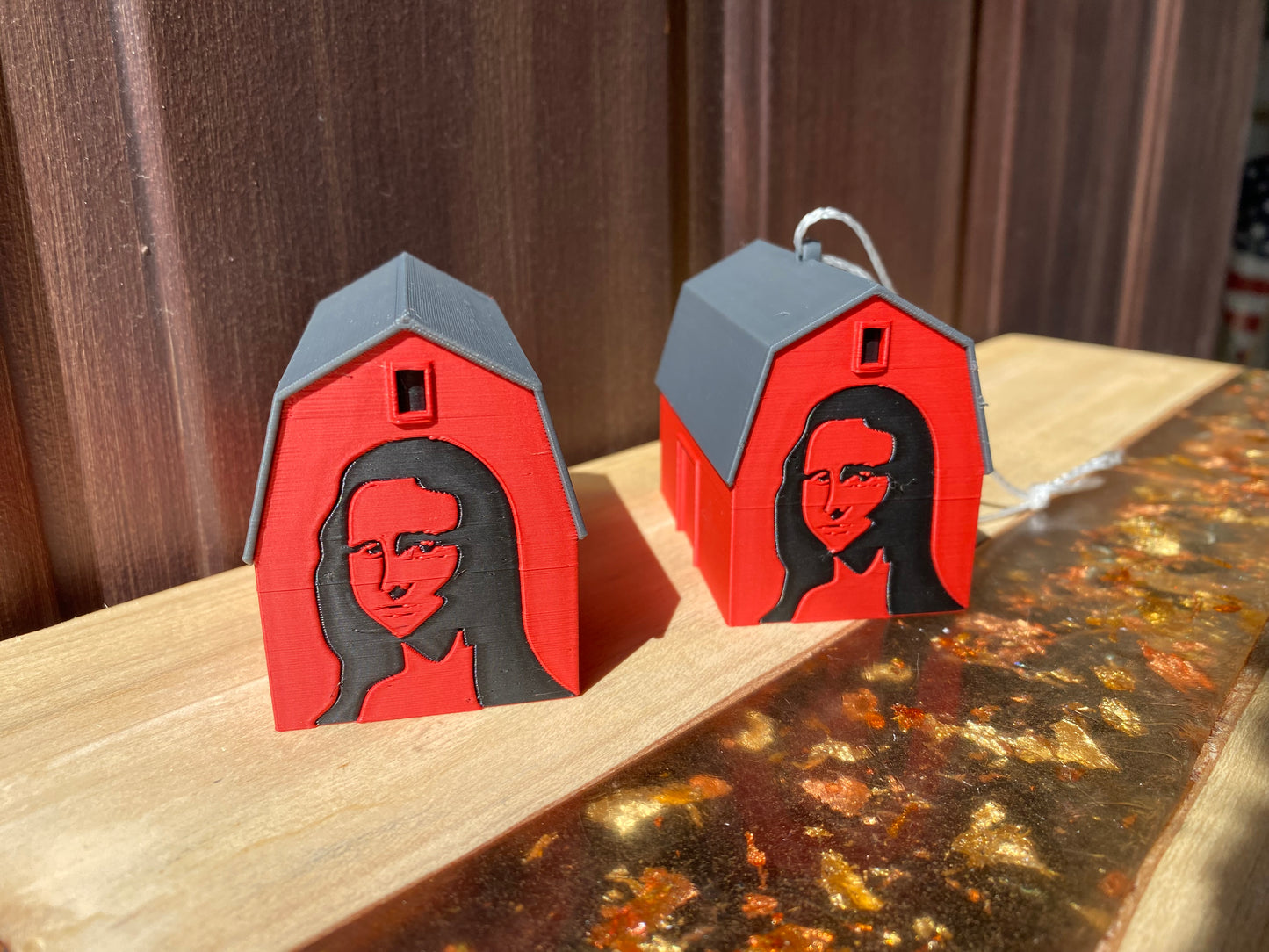 Mona Lisa Barn Haggerty Rd. West Bloomfield, Michigan Miniature Replica Desk/Tree Ornaments