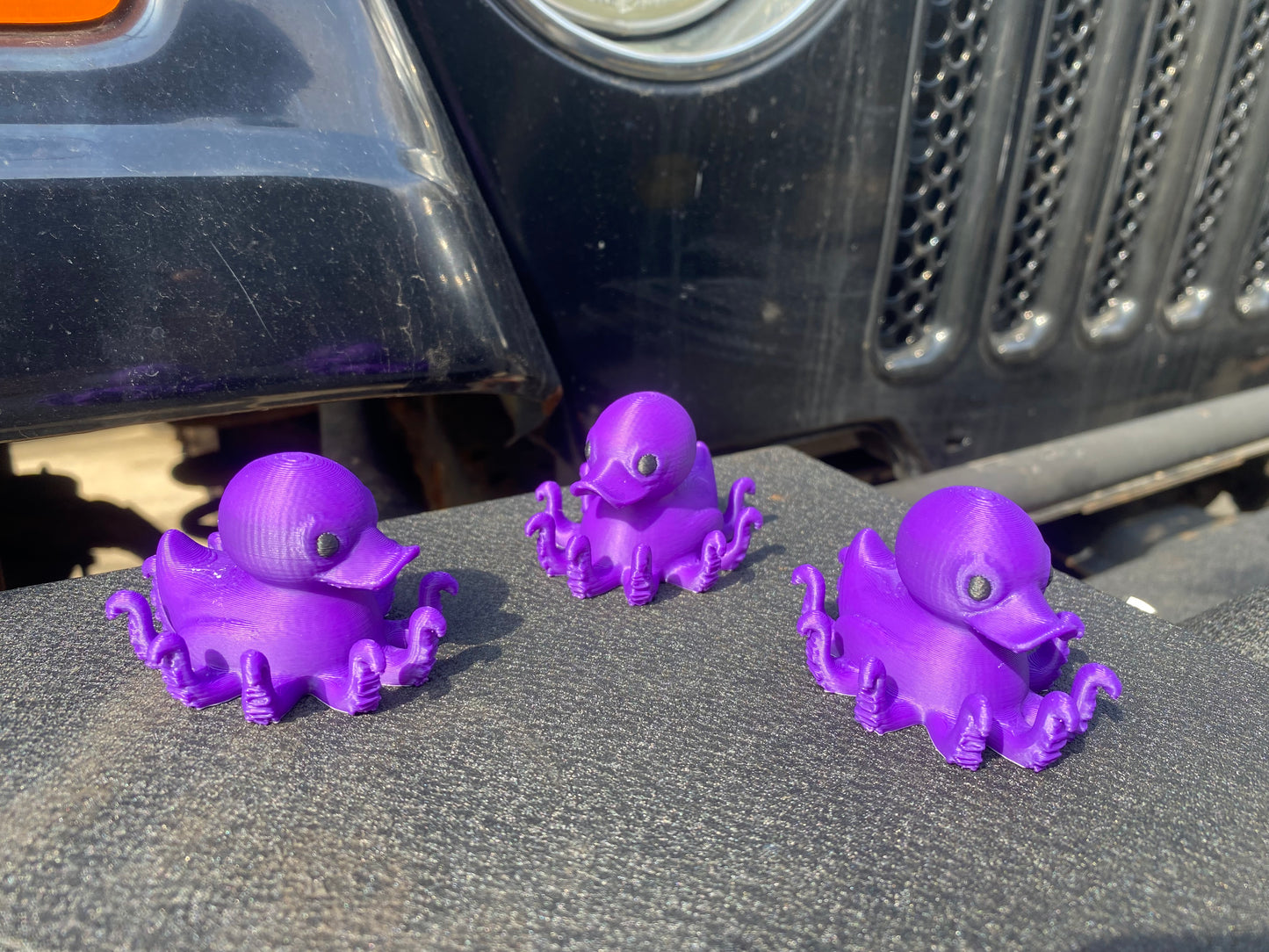 Octopus Duck Miniature Figurine For Jeep Wrangler Dashboard