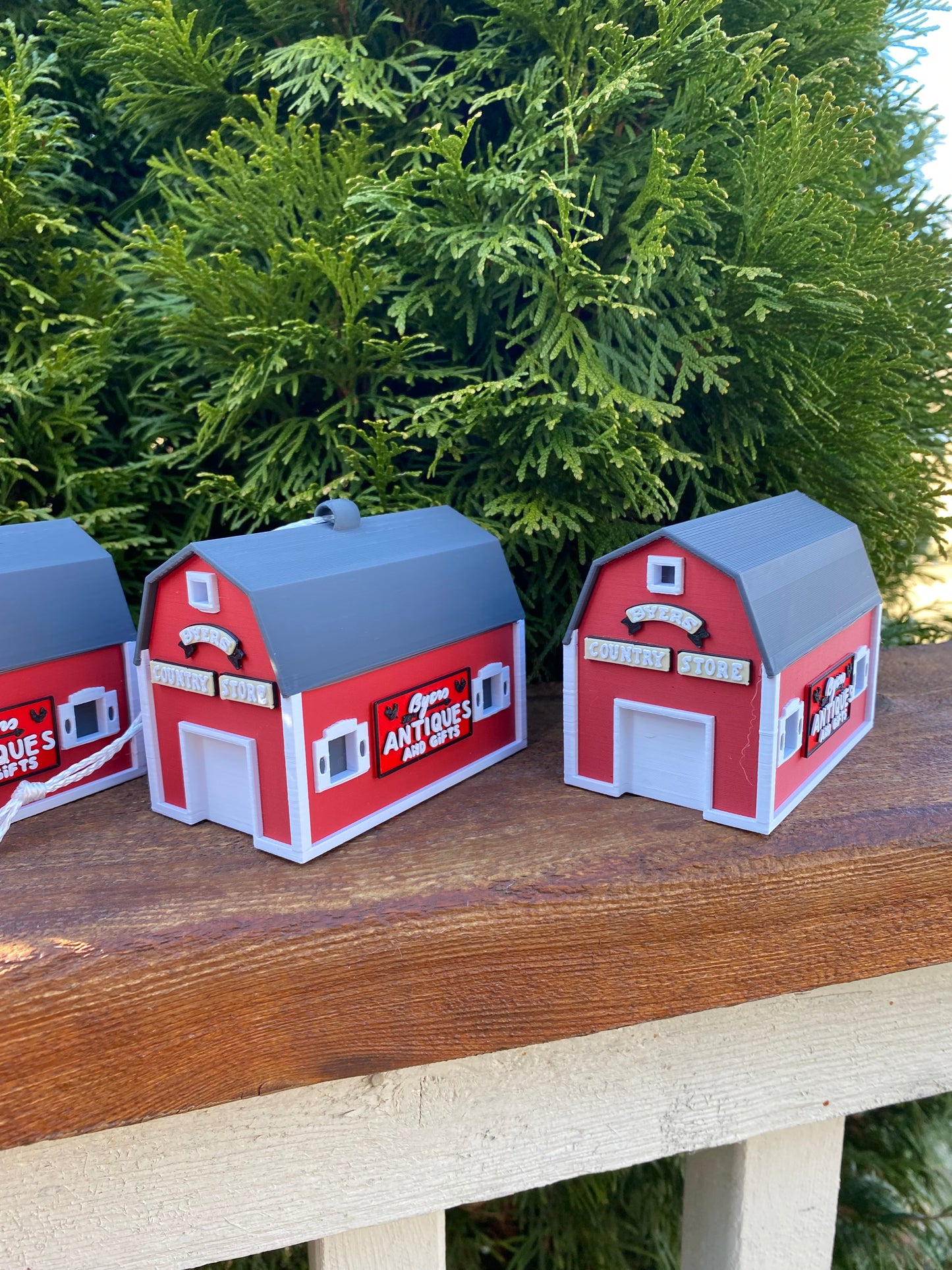 Byers Country Store Homestead Barn Commerce Twp. Michigan Duck Farm Miniature Replica Desk/Tree Ornaments