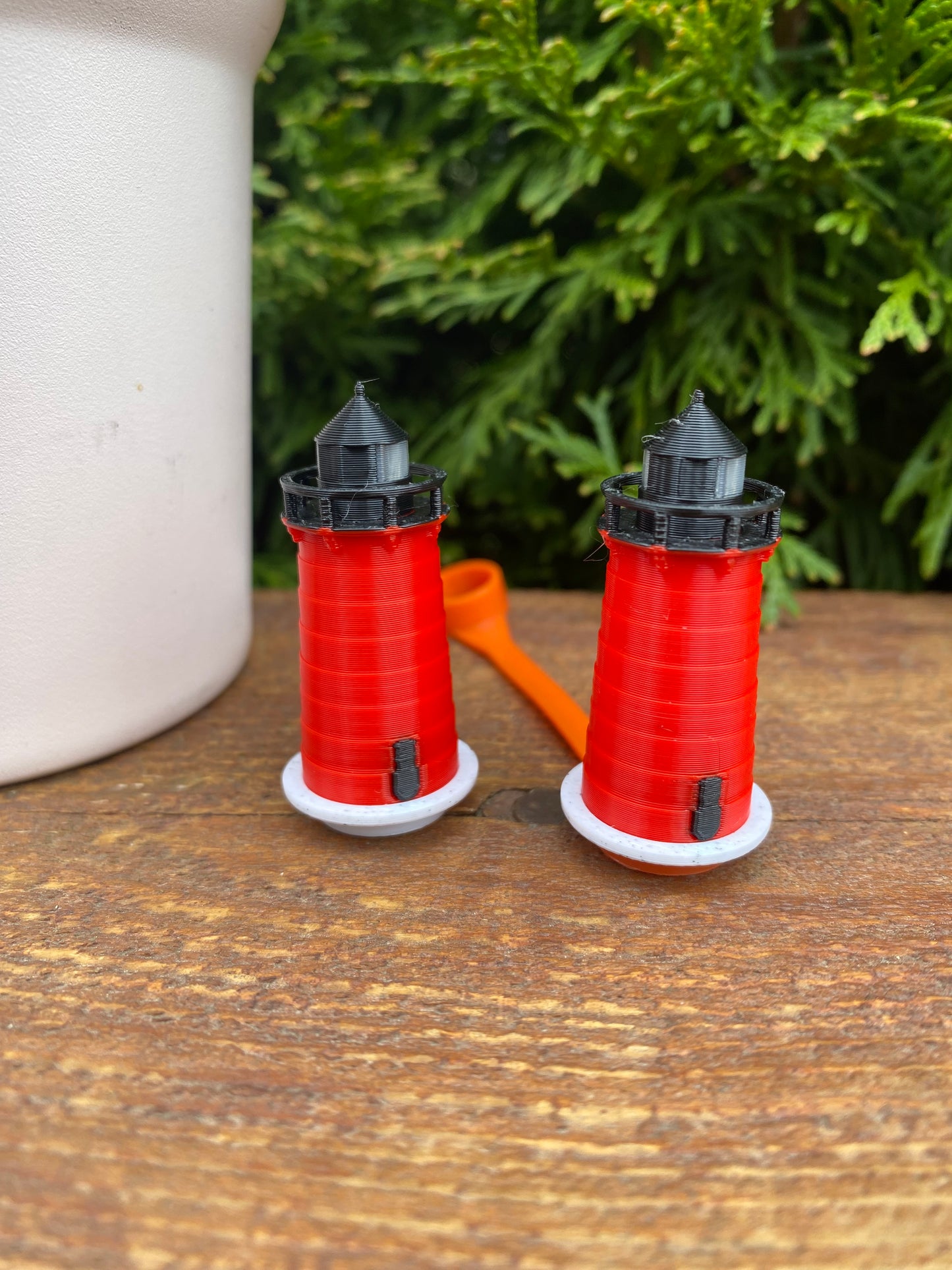 South Haven Lighthouse South Haven, Michigan Straw Topper/ Charm for Stanely Tumblers and other 9.5mm Strawsv
