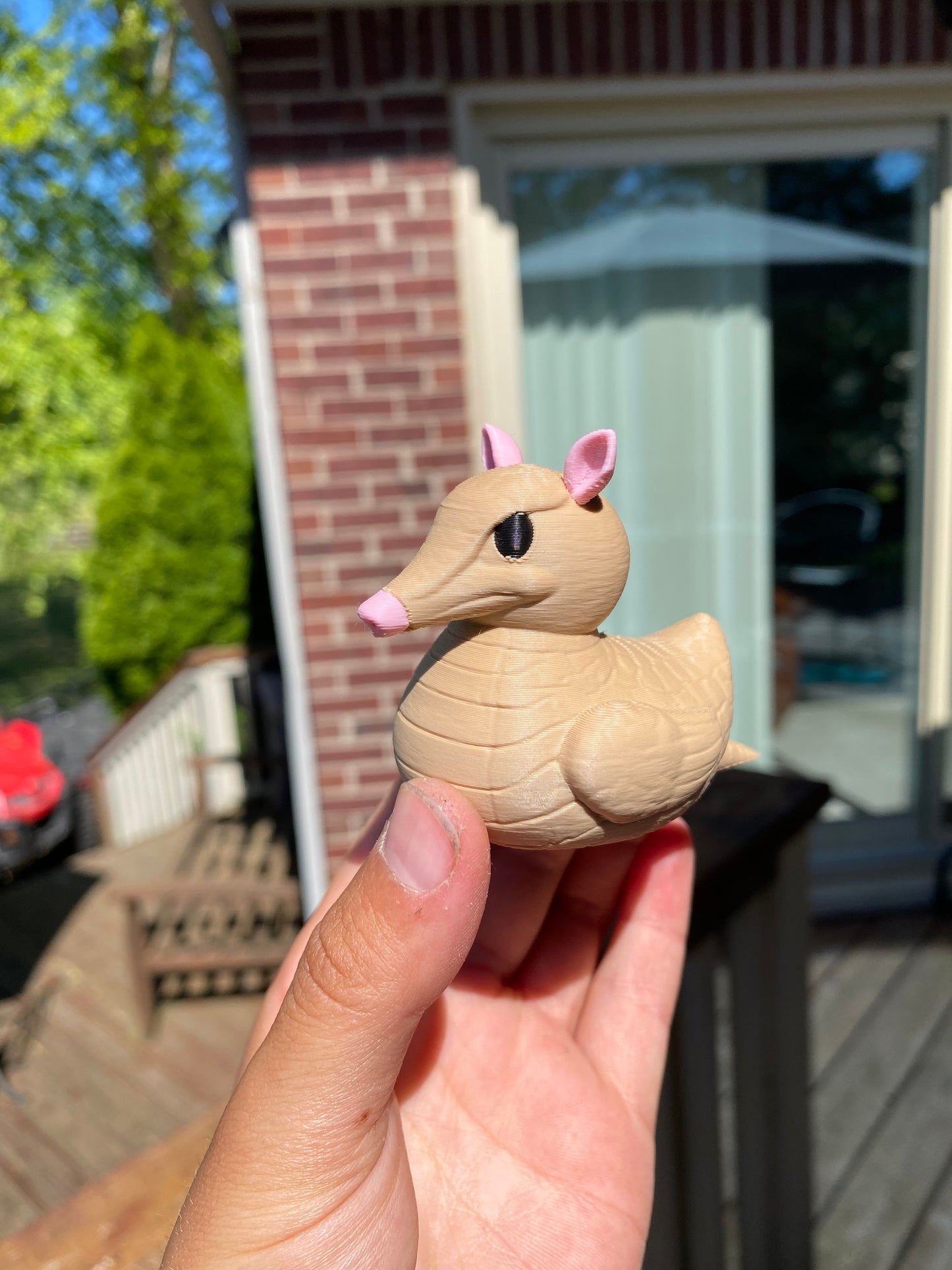 Armadillo Duck Miniature Figurine For Jeep Wrangler Dashboard 3D Printed
