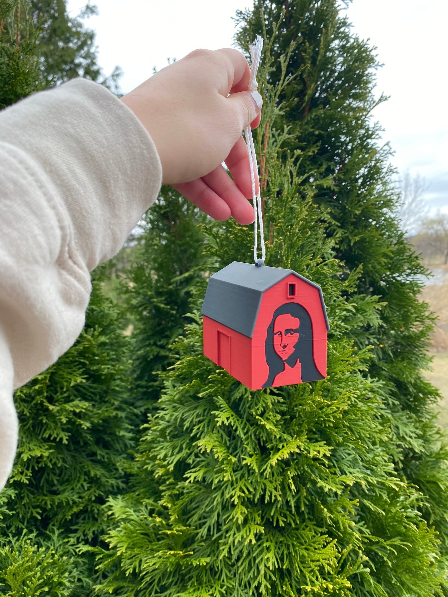 Mona Lisa Barn Haggerty Rd. West Bloomfield, Michigan Miniature Replica Desk/Tree Ornaments
