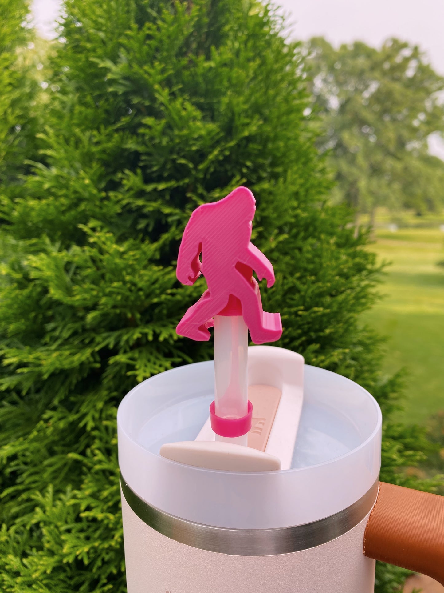 Sasquatch Big Foot Straw Toppers/ Charms for Stanley Tumblers and other 9.5mm Straws 3D Printed