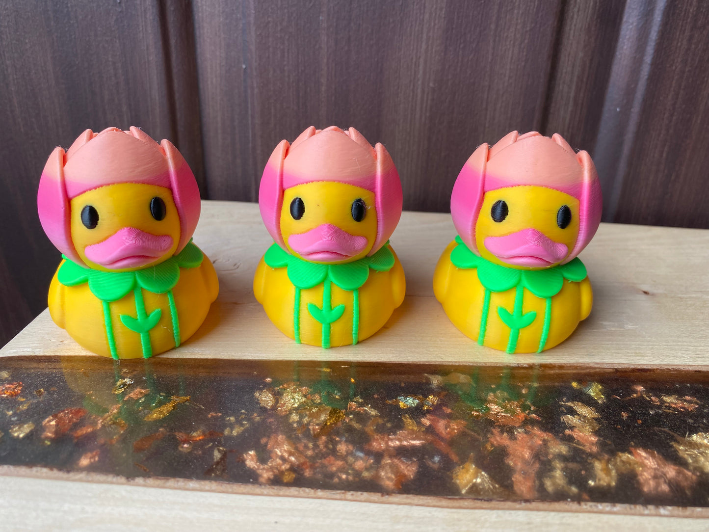 Tulip Duck Miniature Figurine For Jeep Wrangler Dashboard