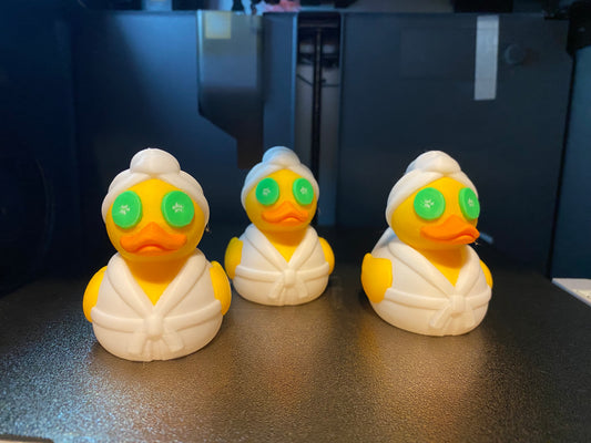 Spa Day Duck Miniature Figurine For Jeep Wrangler Dashboard