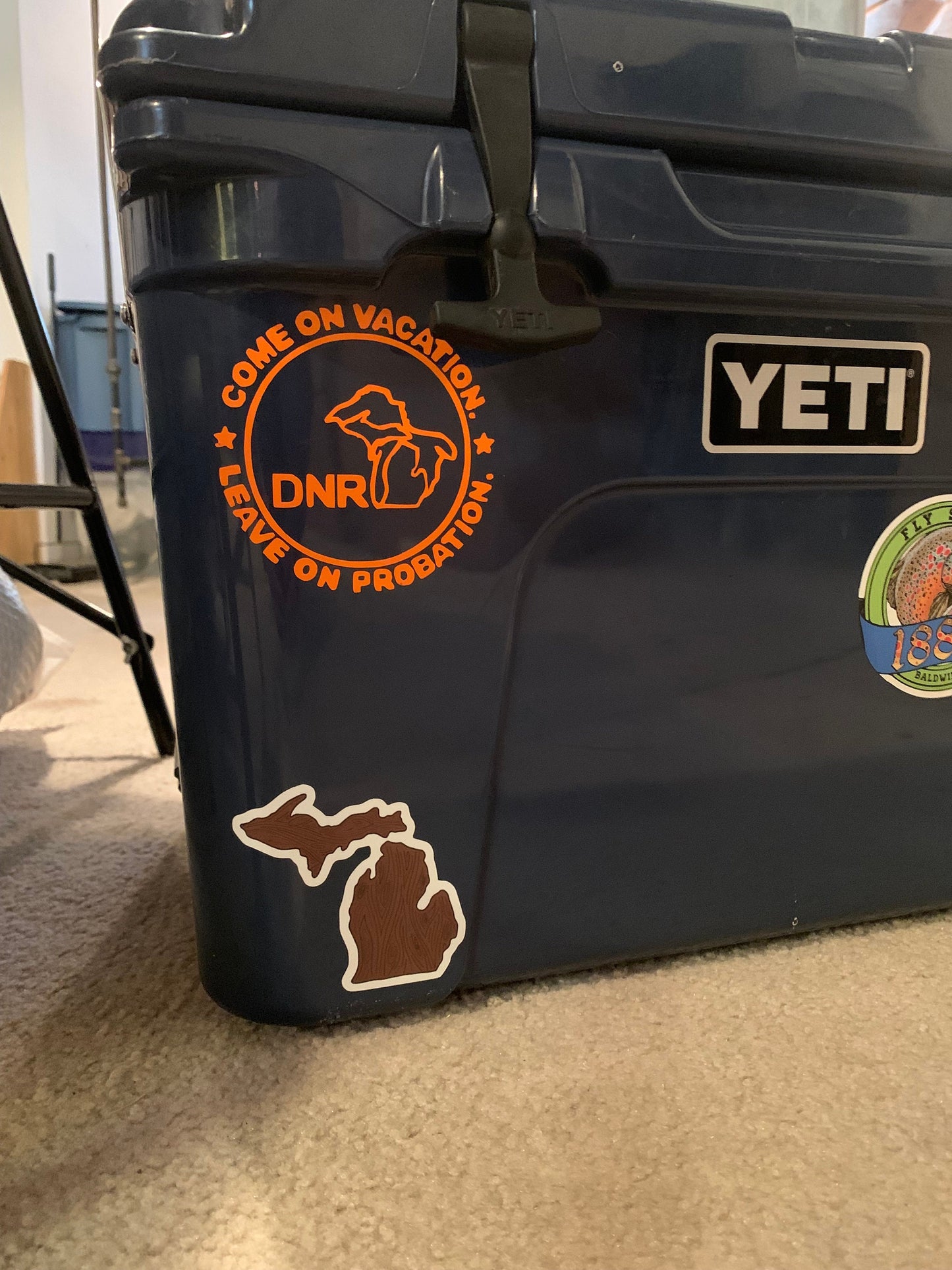 Woodgrain Michigan Sticker