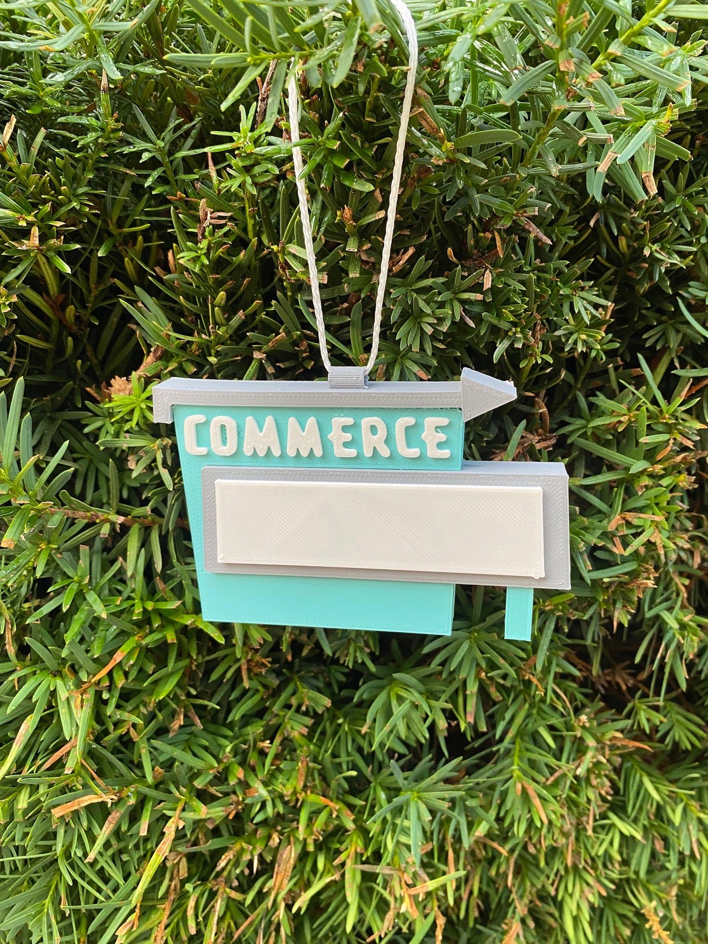 Commerce Drive-In Sign Commerce Twp. Michigan Miniature Desk/ Shelf and Christmas Tree Ornaments