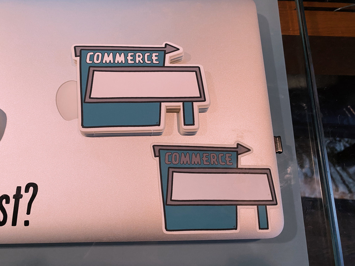 Commerce Drive In Sign Sticker