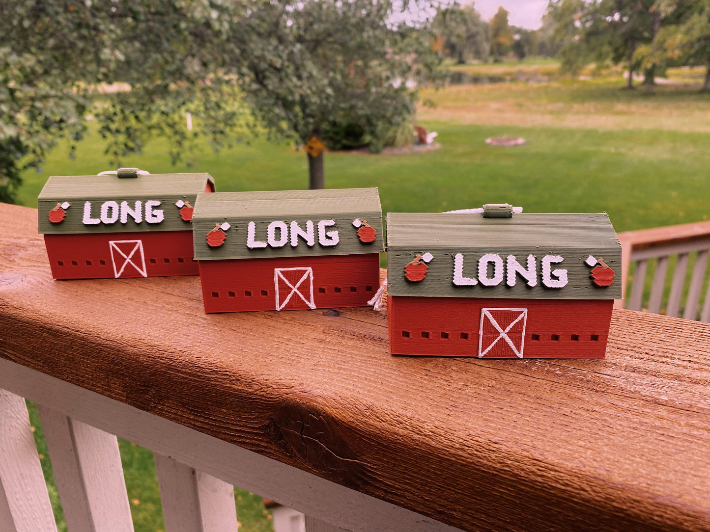 Longs Orchard Cider Mill Barn Commerce Twp. Michigan Miniature Replica Desk/Tree Ornaments