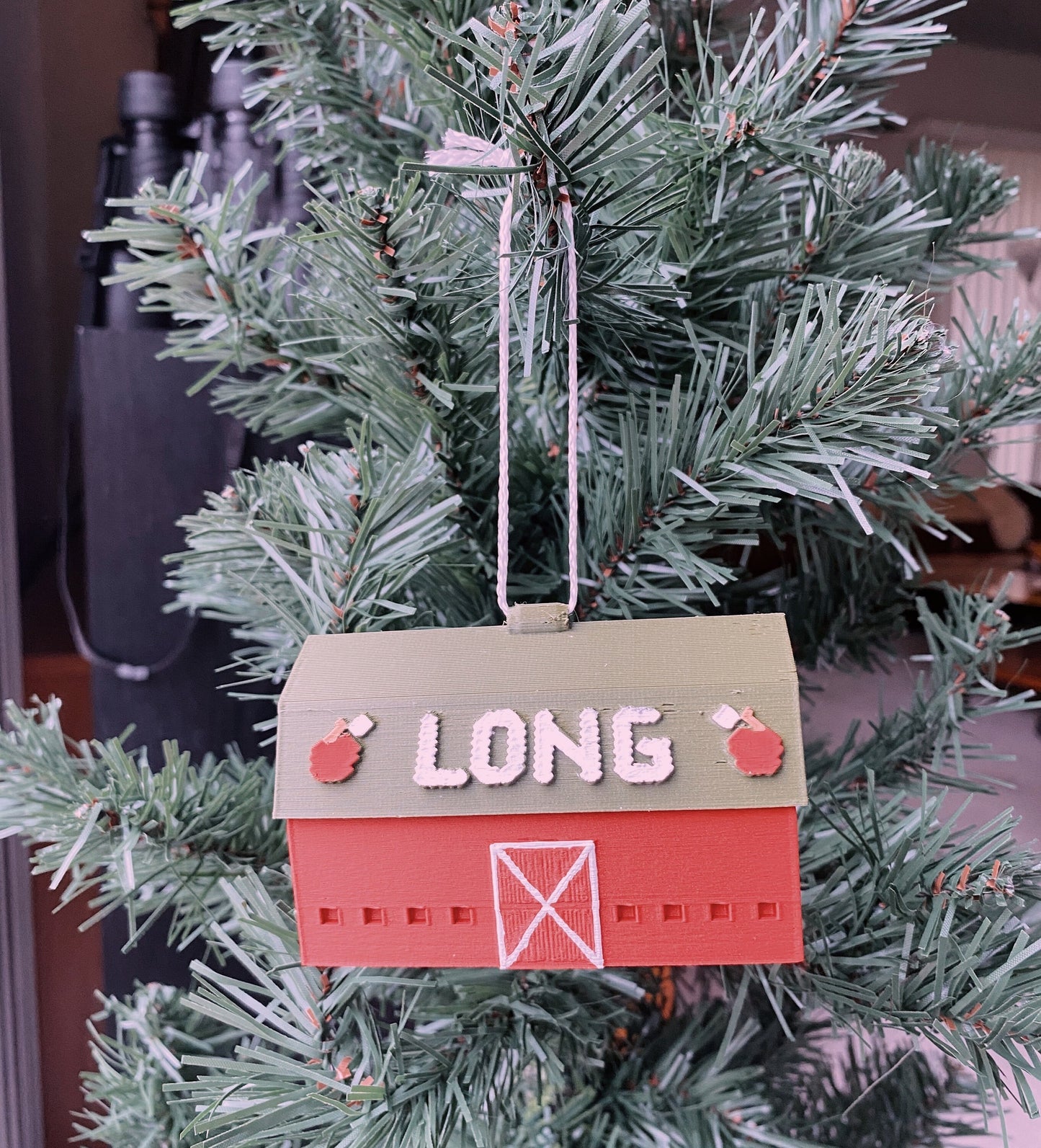 Longs Orchard Cider Mill Barn Commerce Twp. Michigan Miniature Replica Desk/Tree Ornaments
